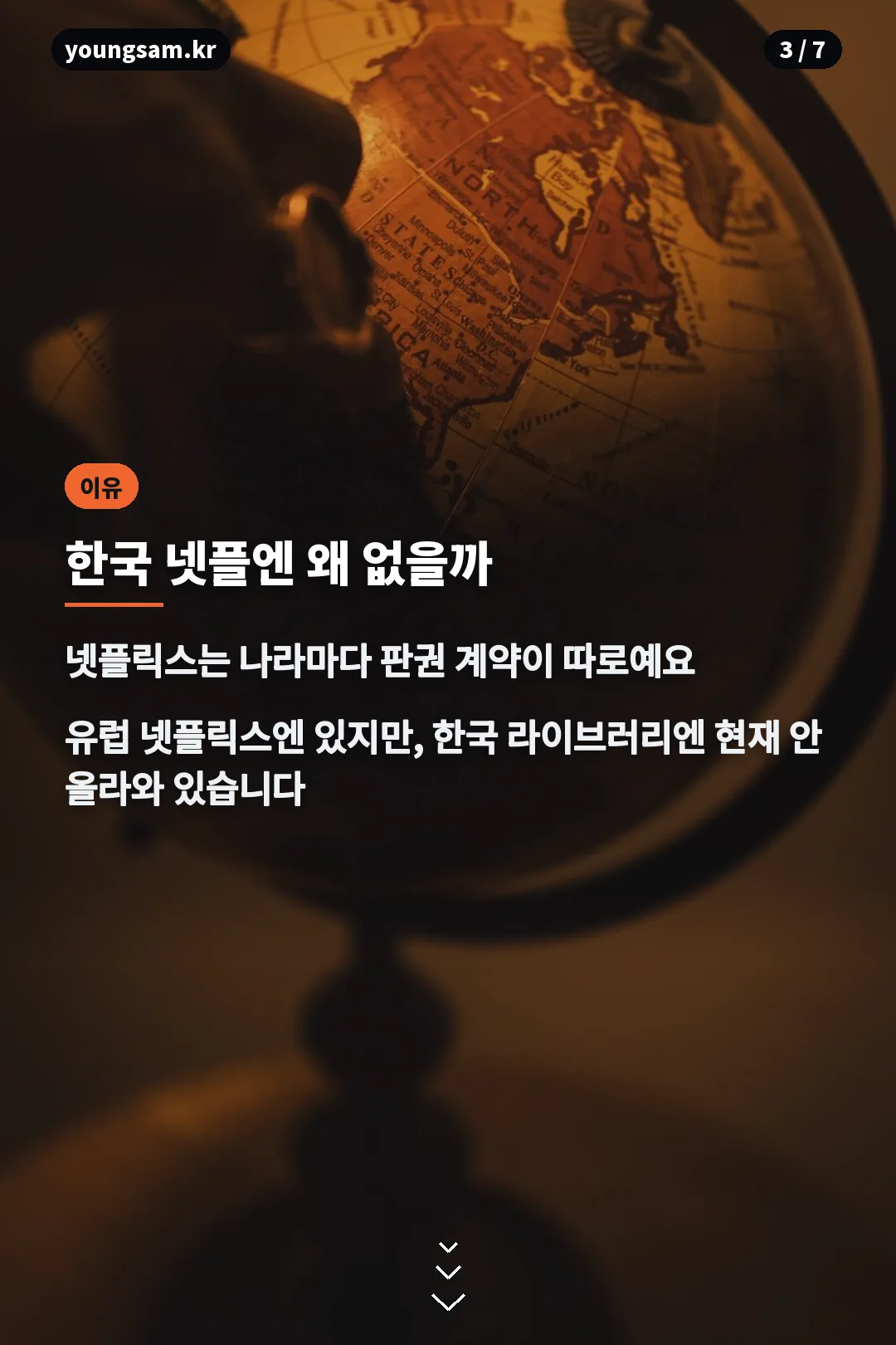 넷플릭스 나라별 판권 구조 설명 카드