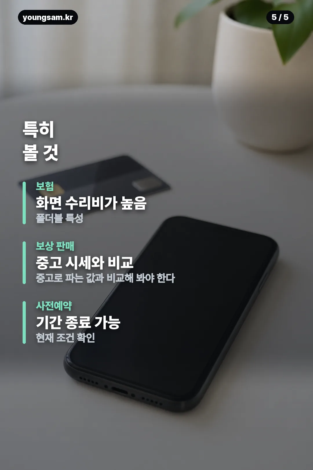 폴드8 구매 경로별 비교 카드 5