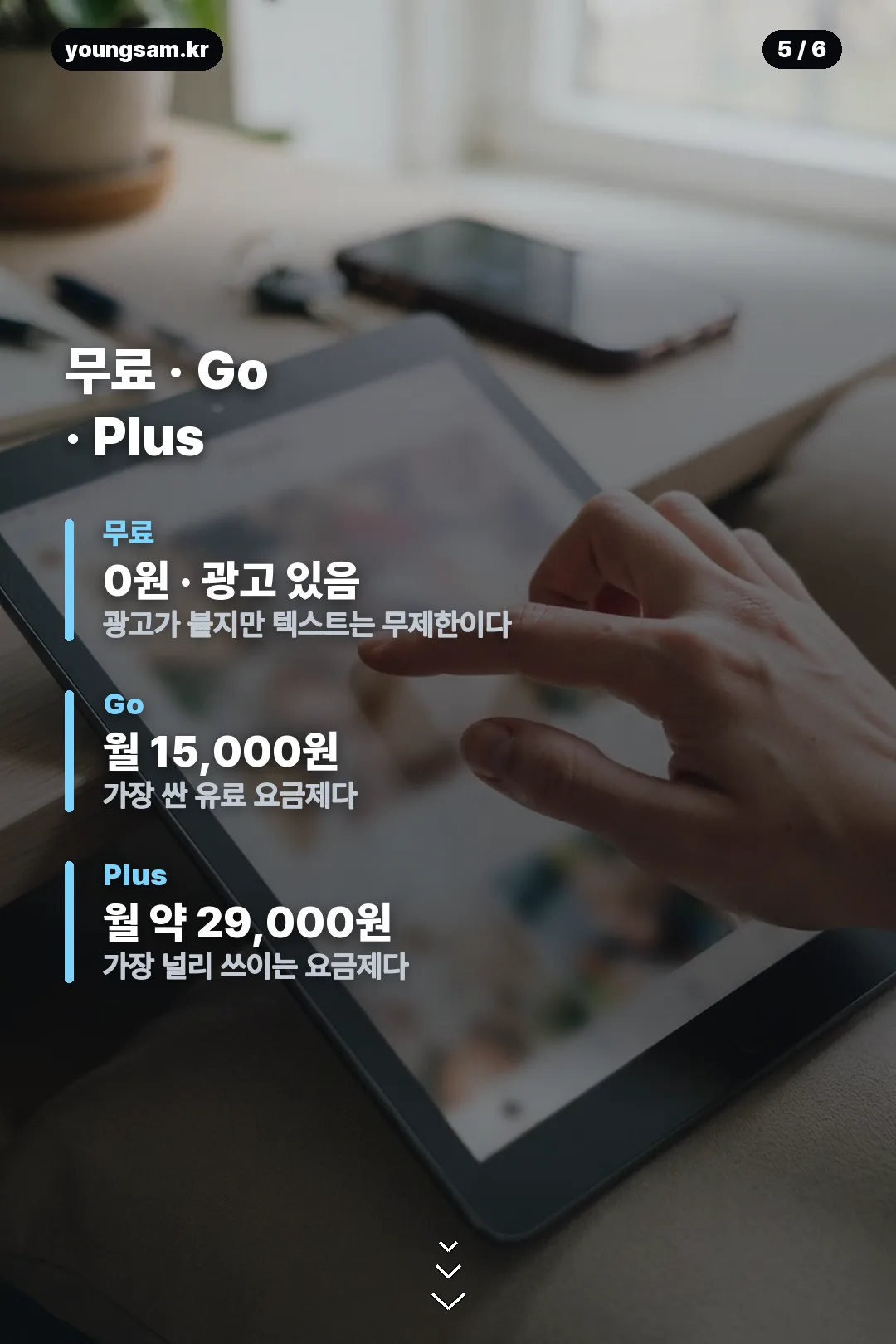 챗지피티 무료 요금제 정보 카드 5