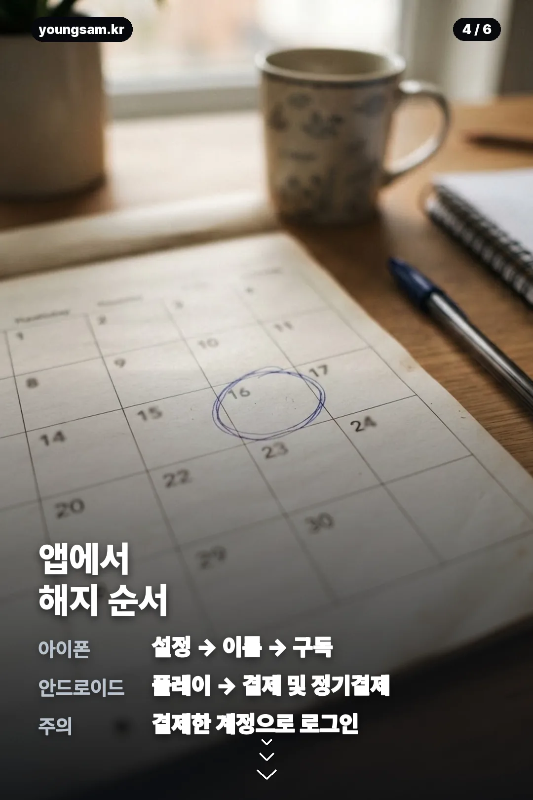 챗지피티 구독 해지 절차 카드 4