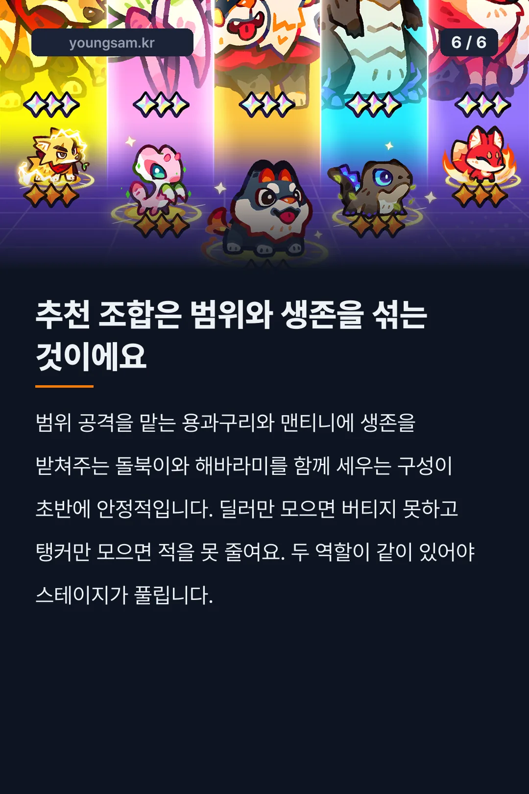뚜까펫 서바이벌 티어표 카드뉴스 6