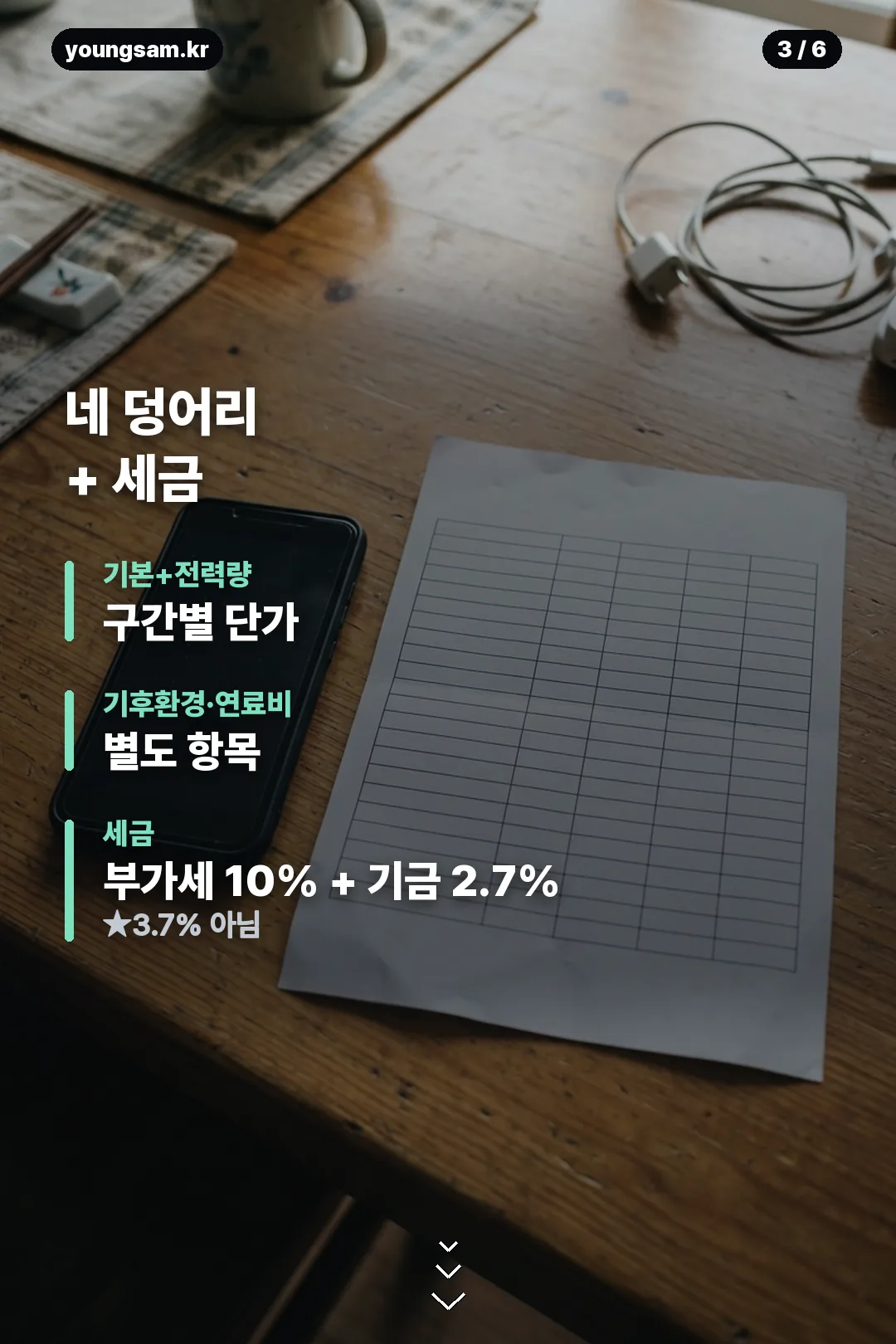 전기요금 계산기 앱 정리 카드 3