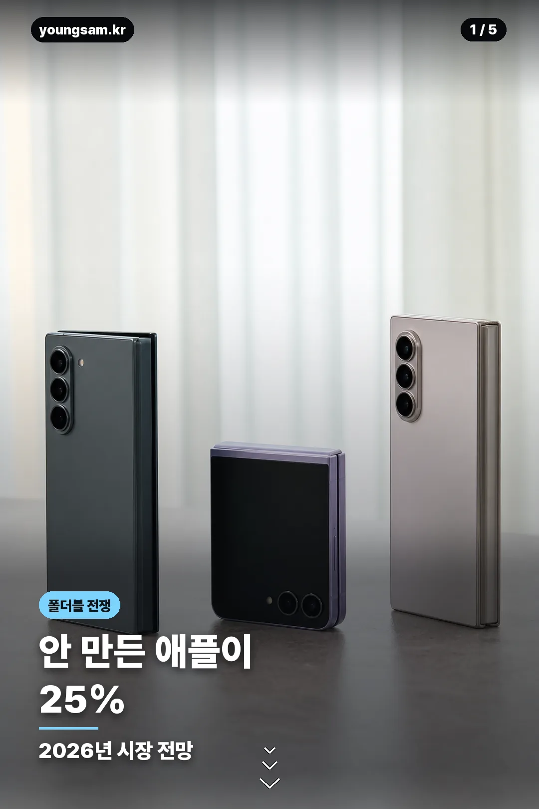 폴더블 시장 3사 구도 카드 1