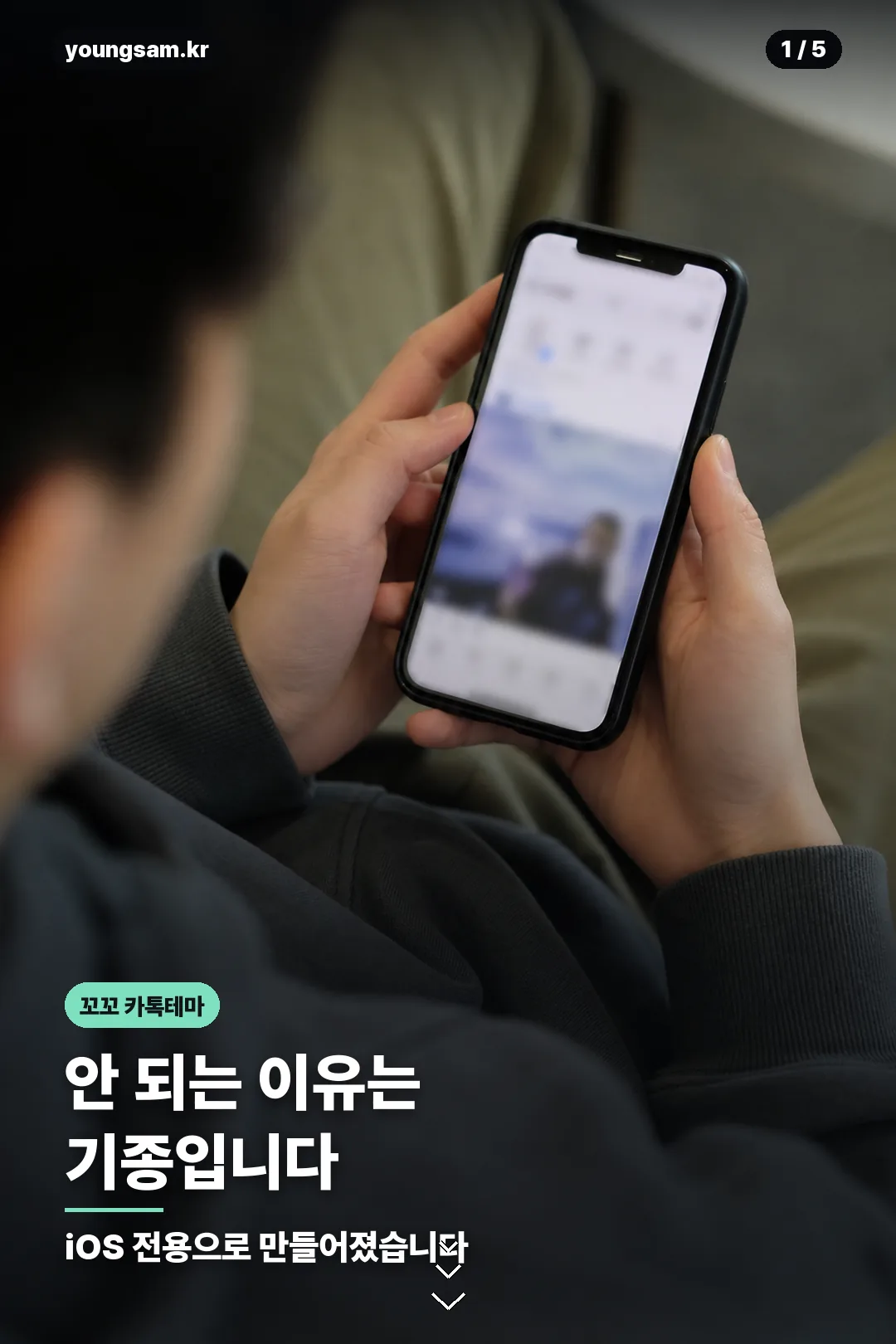 꼬꼬 카톡테마 다운로드와 적용법 카드 1