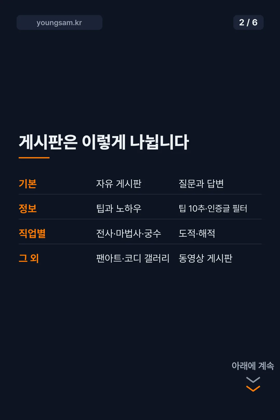 메이플 인벤 모바일 카드뉴스 2