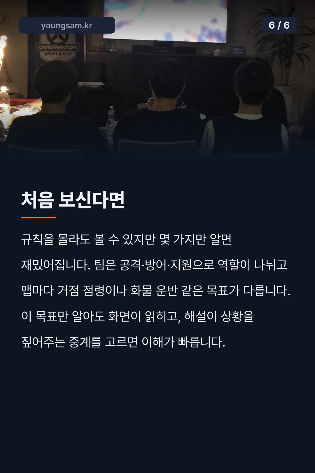 오버워치 월드컵 그룹 스테이지 카드뉴스 6