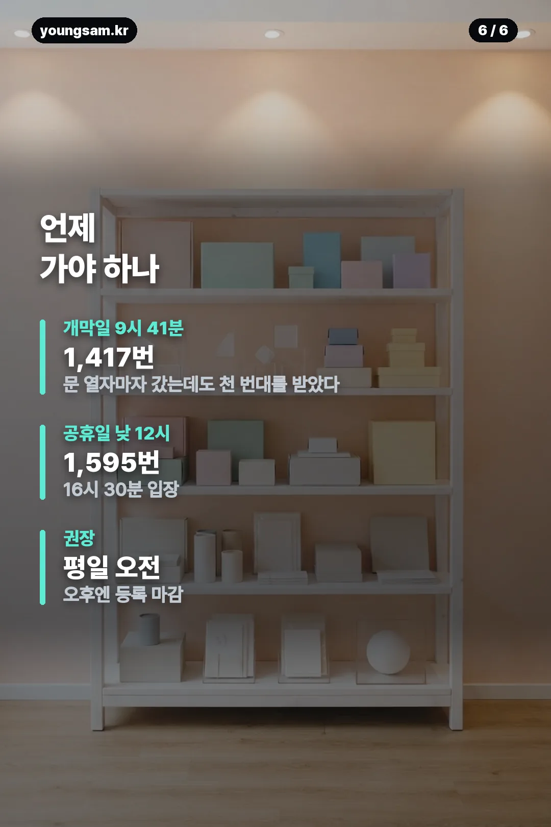 포켓몬 별빛낙원 예약 마감 이후 안내 카드 6