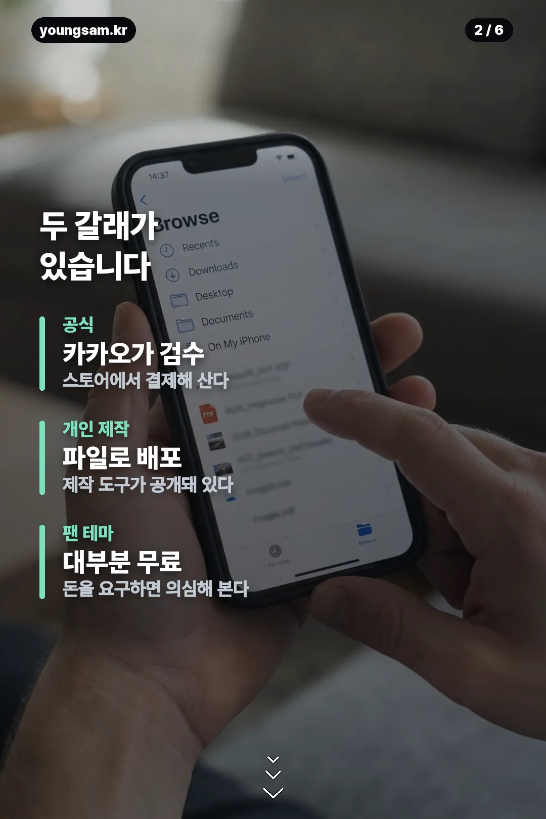 억장리락쿠마 카톡테마 카드뉴스 2