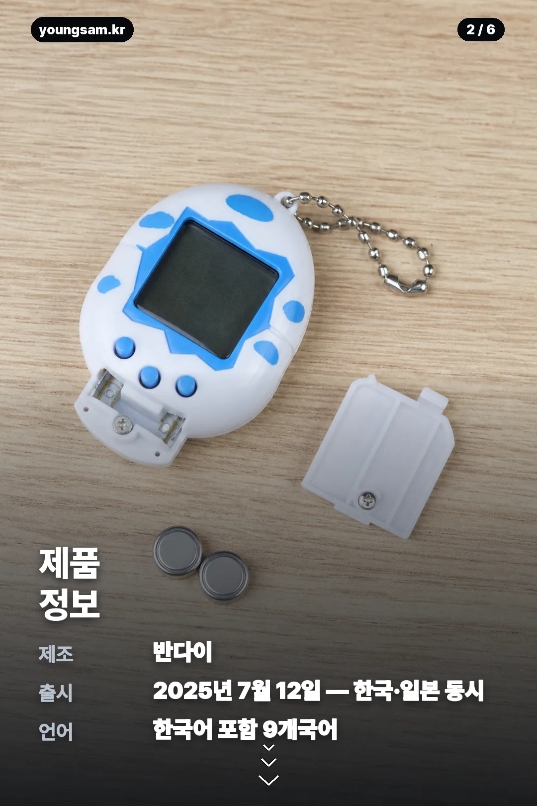 다마고치 파라다이스 기기 정보 카드 2