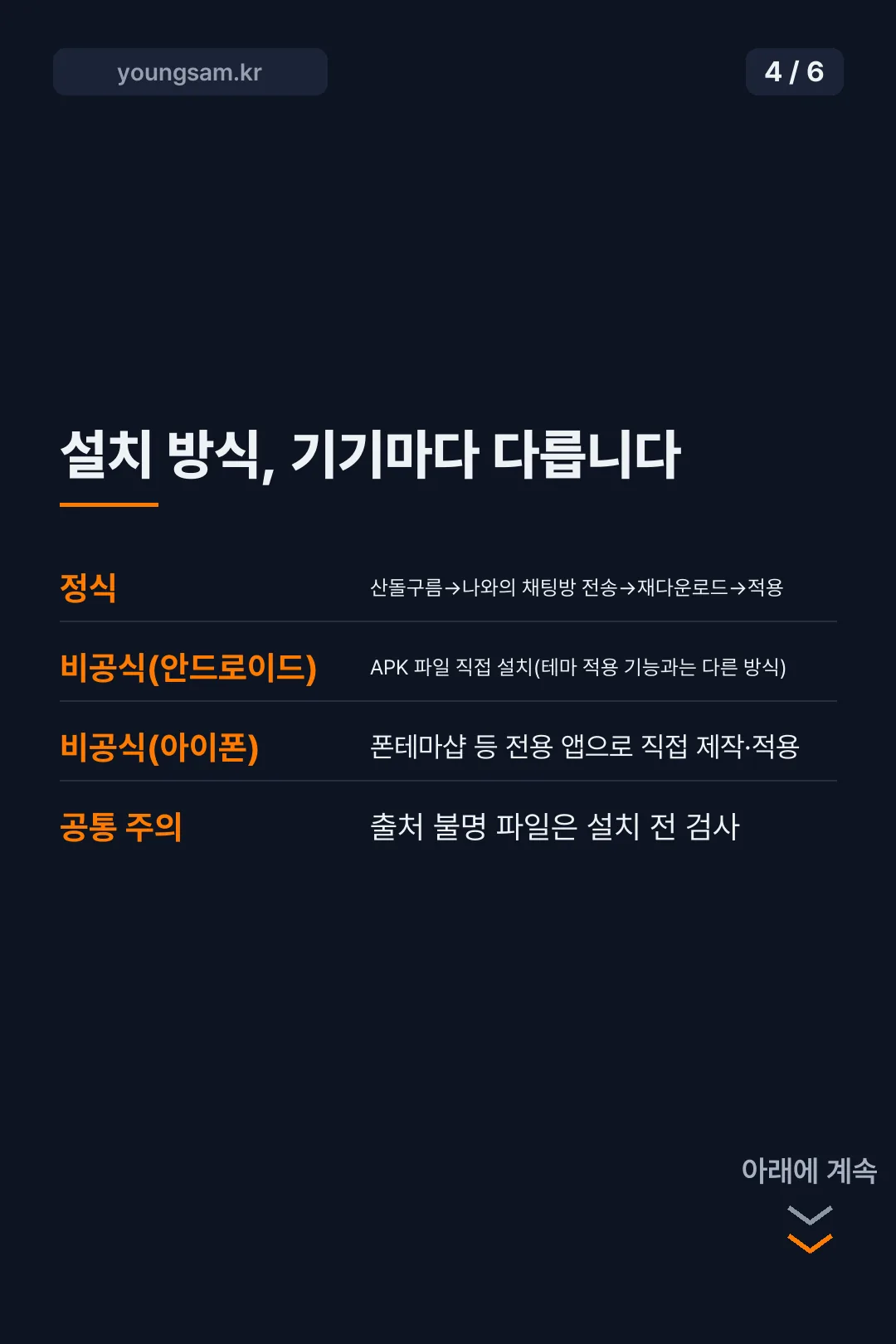 쿠리만쥬 카카오톡 테마 카드뉴스 4